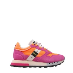Sneakers donna “Blauer” Houma01 Collezione Primavera/Estate 2025 – Fucsia e Arancione