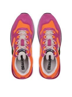 Sneakers donna “Blauer” Houma01 Collezione Primavera/Estate 2025 – Fucsia e Arancione