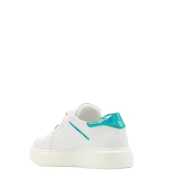 Sneakers donna “Braccialini” BB103 Collezione Primavera/Estate 2025 – Bianco e Turchese