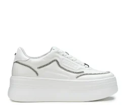 Sneakers donna “Cult” CLW396600/601 Collezione Primavera/Estate 2025 – Bianco argento/Nero