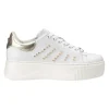 Sneakers donna “Cult” CLW439600 Collezione Primavera/Estate 2025 – Bianco e oro