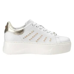 Sneakers donna “Cult” CLW439600 Collezione Primavera/Estate 2025 – Bianco e oro