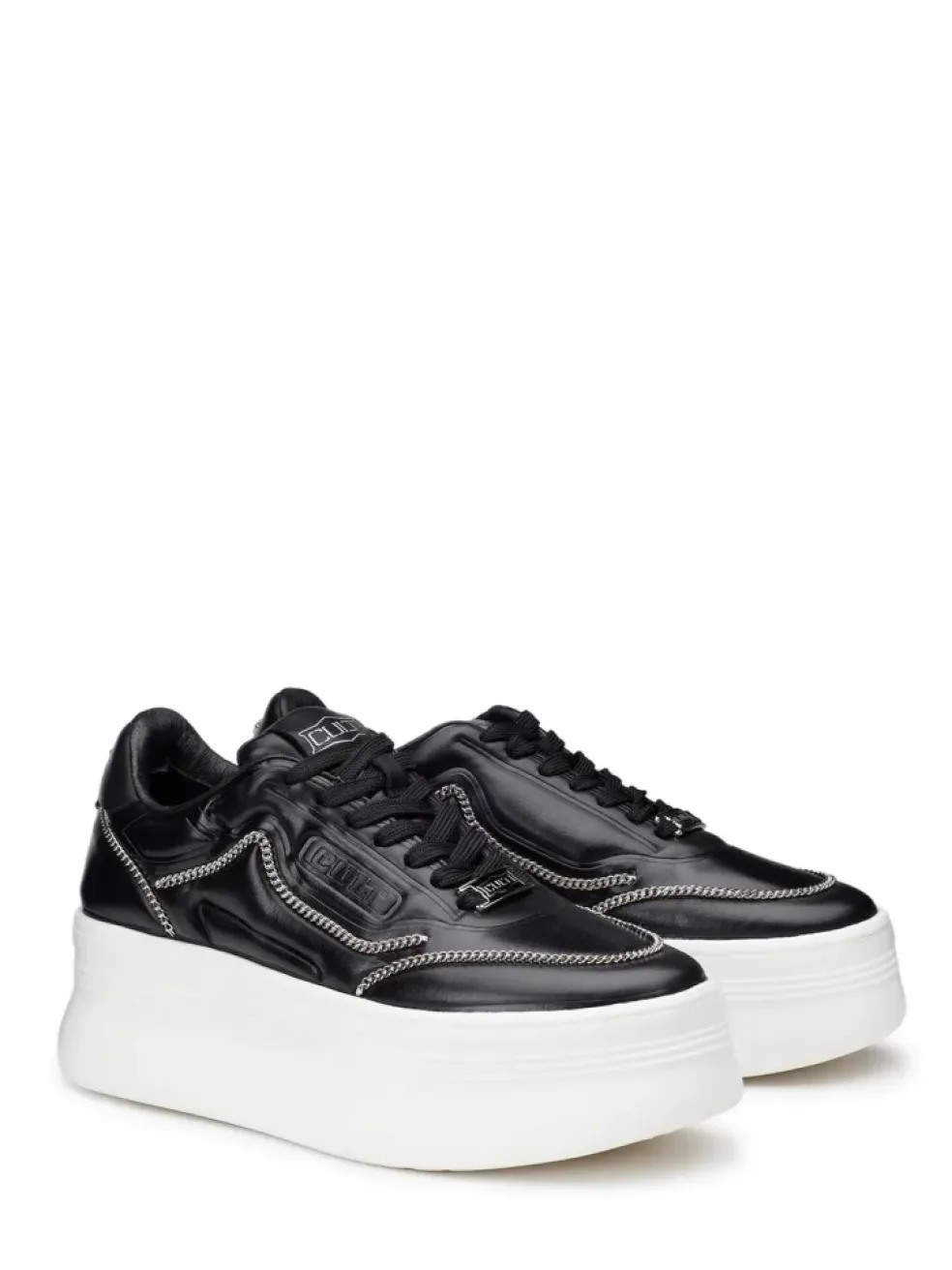 Sneakers donna “Cult” CLW396600/601 Collezione Primavera/Estate 2025 – Bianco argento/Nero