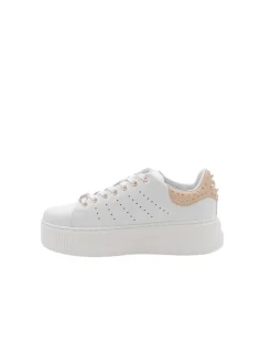 Sneakers donna “Cult” CLW423601 Collezione Primavera/Estate 2025 – Bianco e caramello