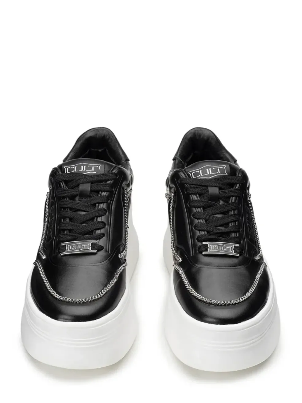 Sneakers donna “Cult” CLW396600/601 Collezione Primavera/Estate 2025 – Bianco argento/Nero