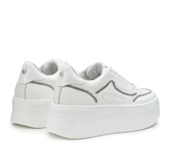 Sneakers donna “Cult” CLW396600/601 Collezione Primavera/Estate 2025 – Bianco argento/Nero