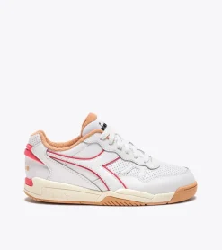 Sneakers donna “Diadora” 501.179584 01 Primavera/Estate 2025 – Bianco e pesca