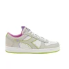 Sneakers donna “Diadora” Magic Basket Low Label Wn Collezione Primavera/Estate 2025 – Grigio Daiquiri Bianco Rosa Lilla