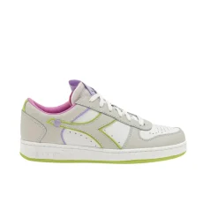 Sneakers donna “Diadora” Magic Basket Low Label Wn Collezione Primavera/Estate 2025 – Grigio Daiquiri Bianco Rosa Lilla