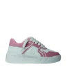 Sneakers donna “Gaelle Paris” GACAW00049 Collezione Primavera/Estate 2025 – Bianco e rosa