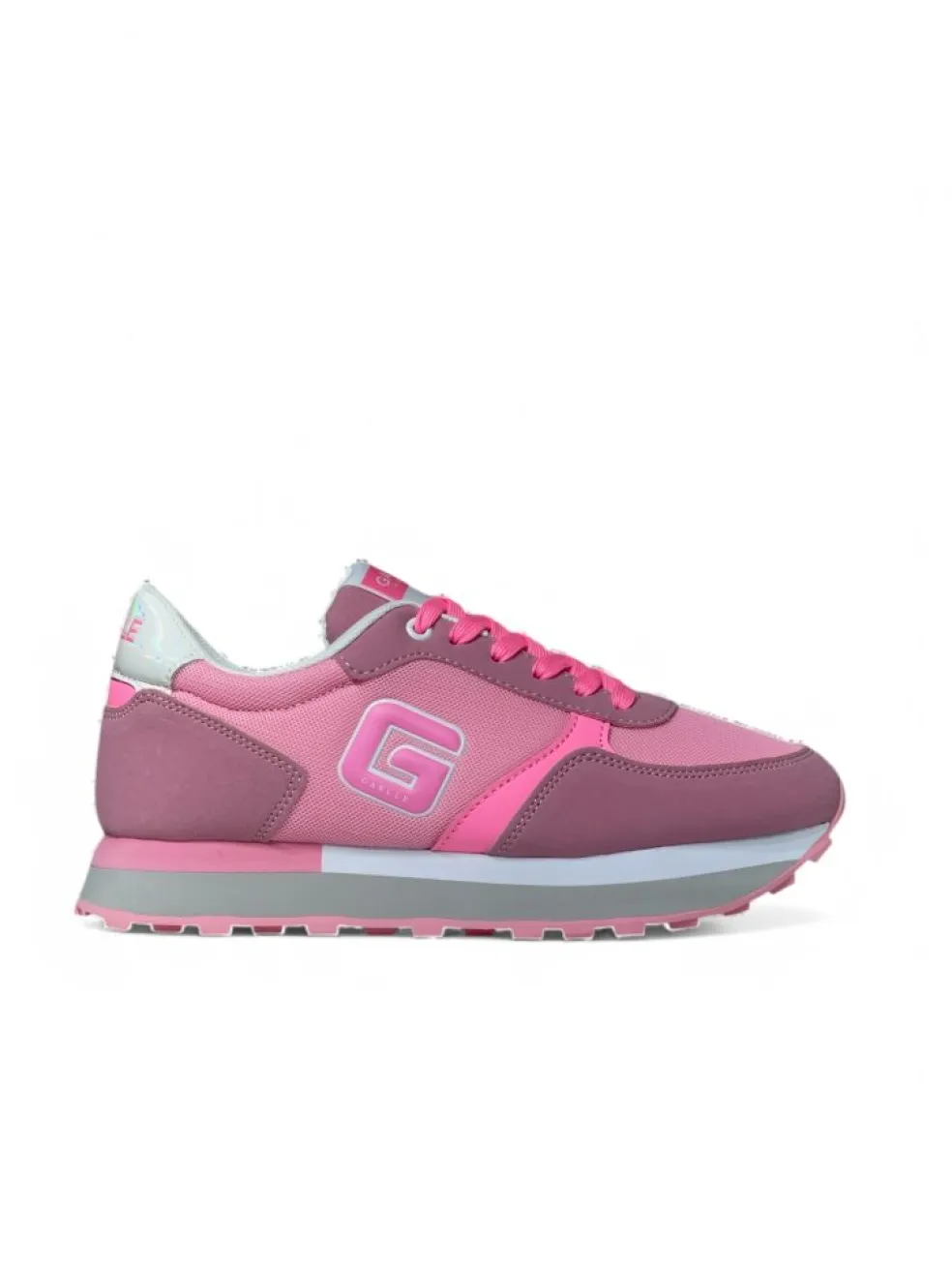 Sneakers donna “Gaelle Paris” GACAW00025 Collezione Primavera/Estate 2025 – Bianco e grigio/Rosa