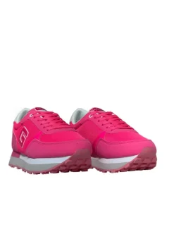 Sneakers donna “Gaelle Paris” GACAW00025 Collezione Primavera/Estate 2025 – Verde cedro/Fucsia fluo