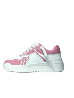Sneakers donna “Gaelle Paris” GACAW00049 Collezione Primavera/Estate 2025 – Bianco e rosa