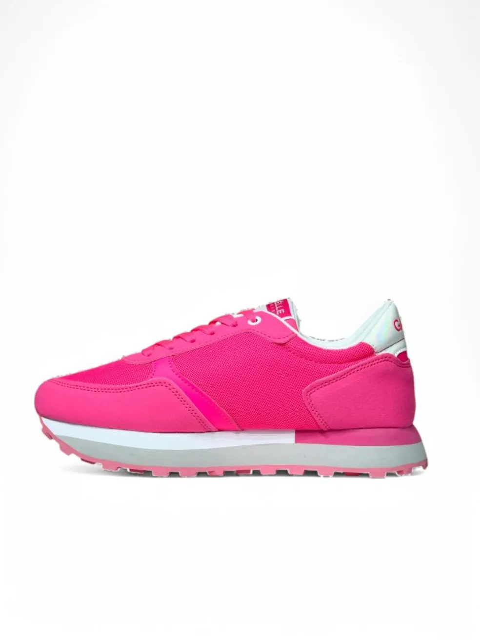 Sneakers donna “Gaelle Paris” GACAW00025 Collezione Primavera/Estate 2025 – Verde cedro/Fucsia fluo