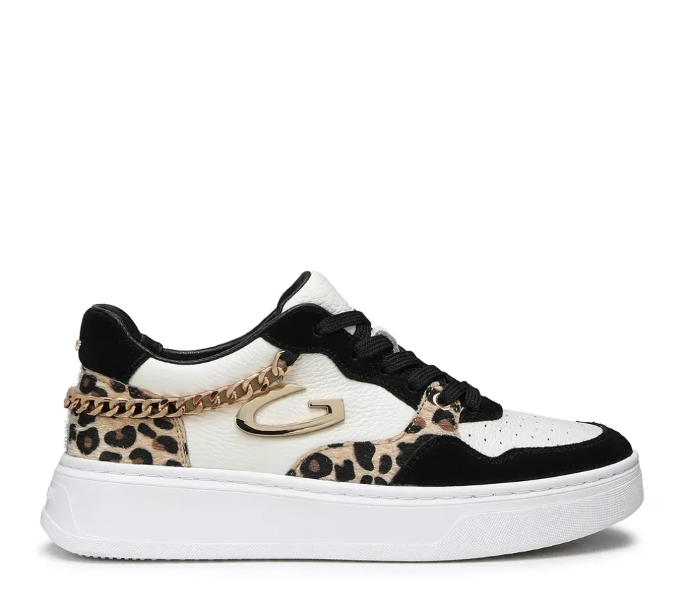 Sneakers donna “Guardiani” AGW015603 Collezione Primavera/Estate 2025 – Nero multi leopardato