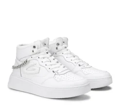 Sneakers donna “Guardiani” AGW015800 Collezione Primavera/Estate 2025 Con Catena – Bianco