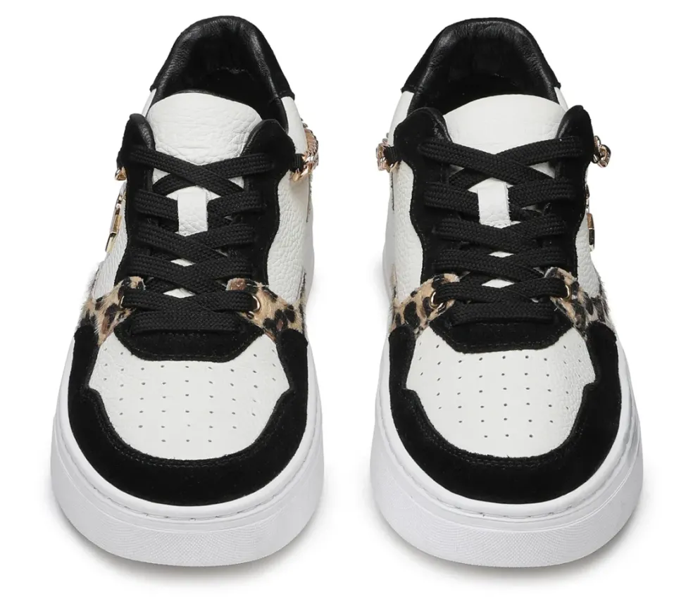 Sneakers donna “Guardiani” AGW015603 Collezione Primavera/Estate 2025 – Nero multi leopardato