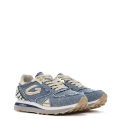 Sneakers donna “Guardiani” AGW410700 Collezione Primavera/Estate 2025 con pietre – Denim
