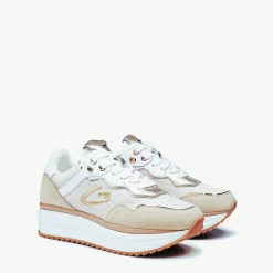 Sneakers donna “Guardiani” AGW131000 Collezione Primavera/Estate 2025 – Bianco Multi/Sabbia