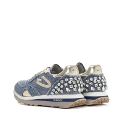 Sneakers donna “Guardiani” AGW410700 Collezione Primavera/Estate 2025 con pietre – Denim