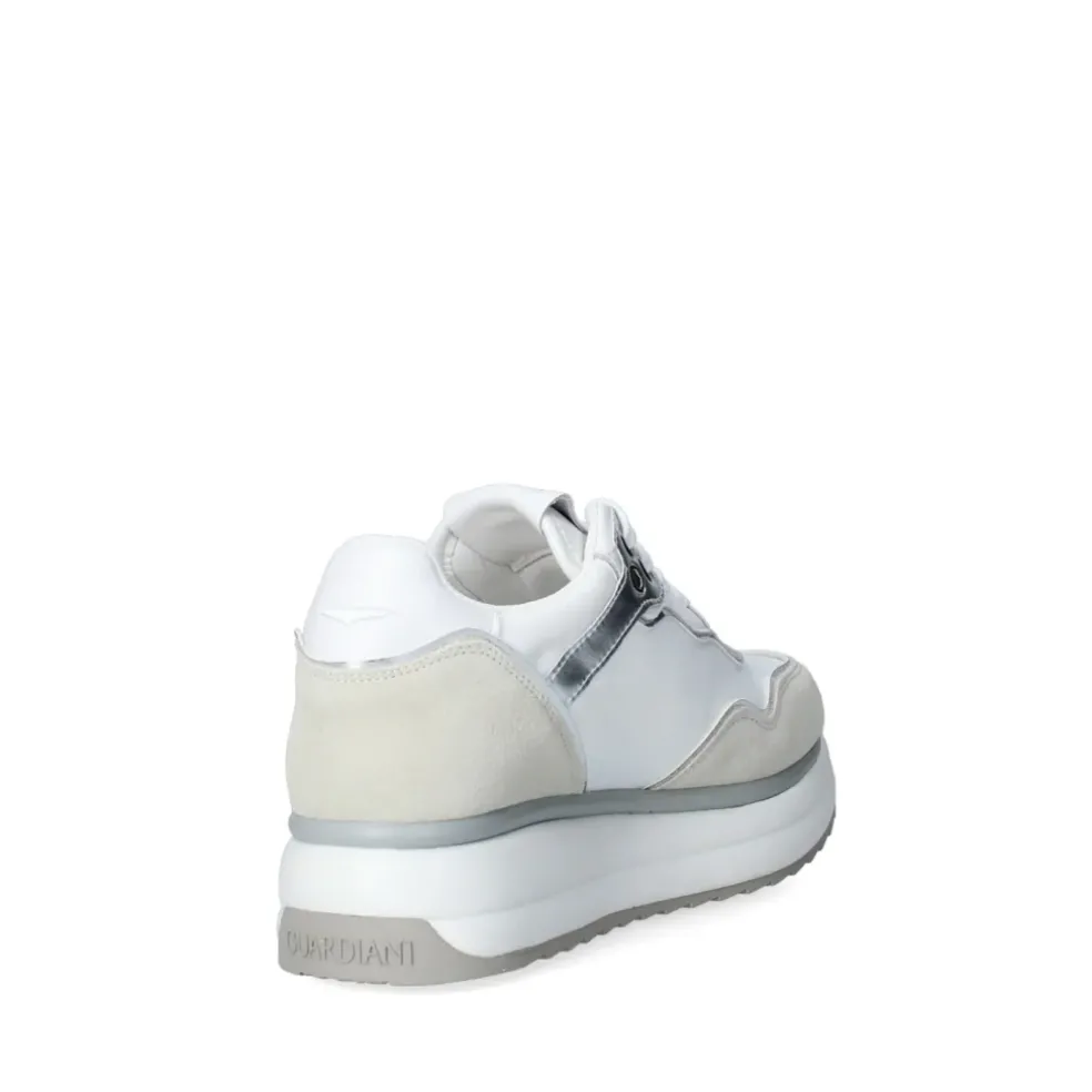 Sneakers donna “Guardiani” AGW131000 Collezione Primavera/Estate 2025 – Bianco Multi/Sabbia