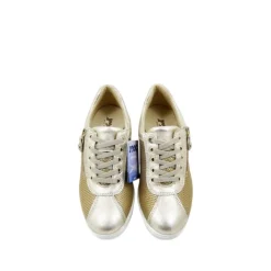 Sneakers Donna “Imac” 555590 Collezione Primavera/Estate 2025 – Avorio e Oro/Blu