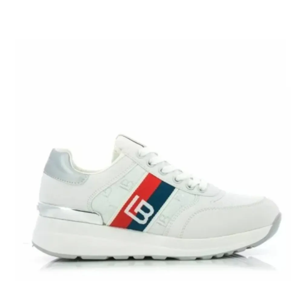 Sneakers donna “Laura Biagiotti” 8427 Collezione Primavera/Estate 2025 – Bianco e argento