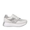 Sneakers donna “Laura Biagiotti” 8414 Collezione Primavera/Estate 2025 – Bianco e argento