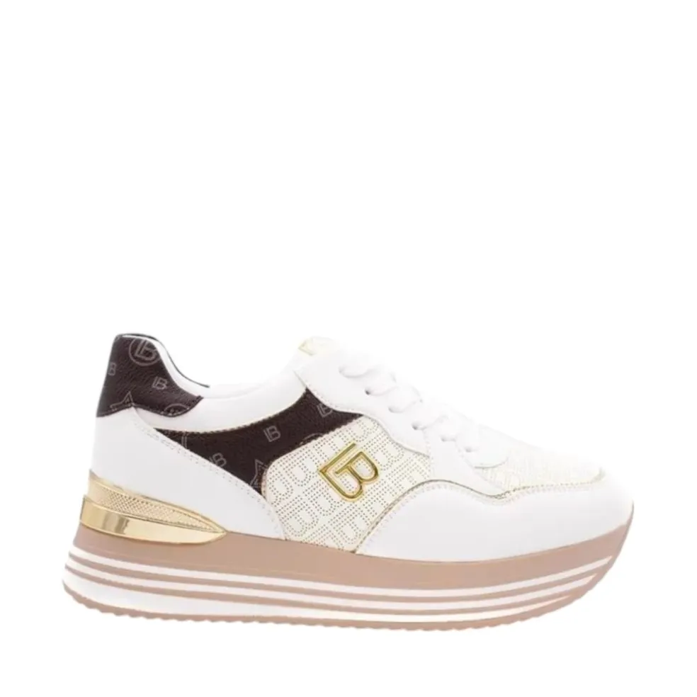 Sneakers donna “Laura Biagiotti” 8424 Collezione Primavera/Estate 2025 – Bianco multi