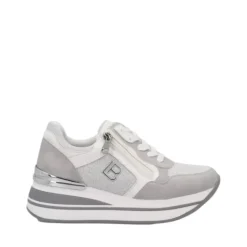 Sneakers donna “Laura Biagiotti” 8426 Collezione Primavera/Estate 2025 – Grigio perla/Cipria