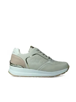 Sneakers donna “Laura Biagiotti” 8404 Collezione Primavera/Estate 2025 – Beige/Bianco e blu