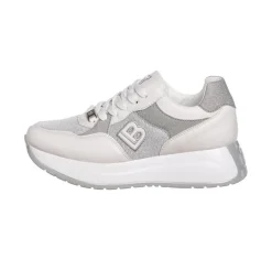 Sneakers donna “Laura Biagiotti” 8414 Collezione Primavera/Estate 2025 – Bianco e argento