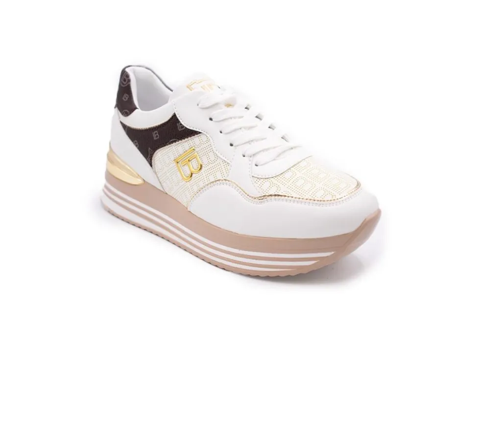 Sneakers donna “Laura Biagiotti” 8424 Collezione Primavera/Estate 2025 – Bianco multi