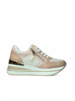 Sneakers donna “Laura Biagiotti” 8426 Collezione Primavera/Estate 2025 – Grigio perla/Cipria