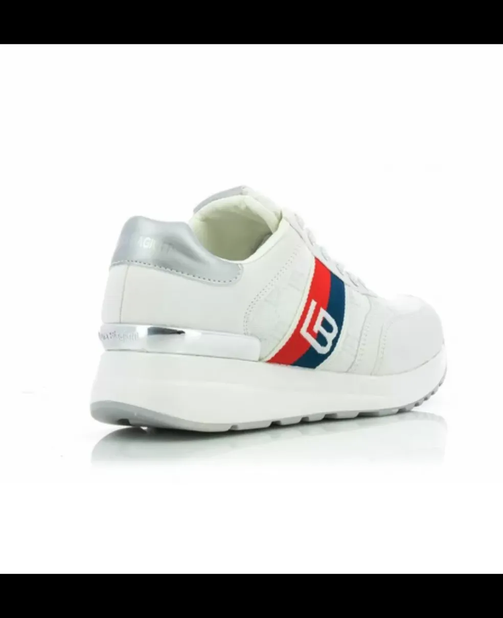 Sneakers donna “Laura Biagiotti” 8427 Collezione Primavera/Estate 2025 – Bianco e argento