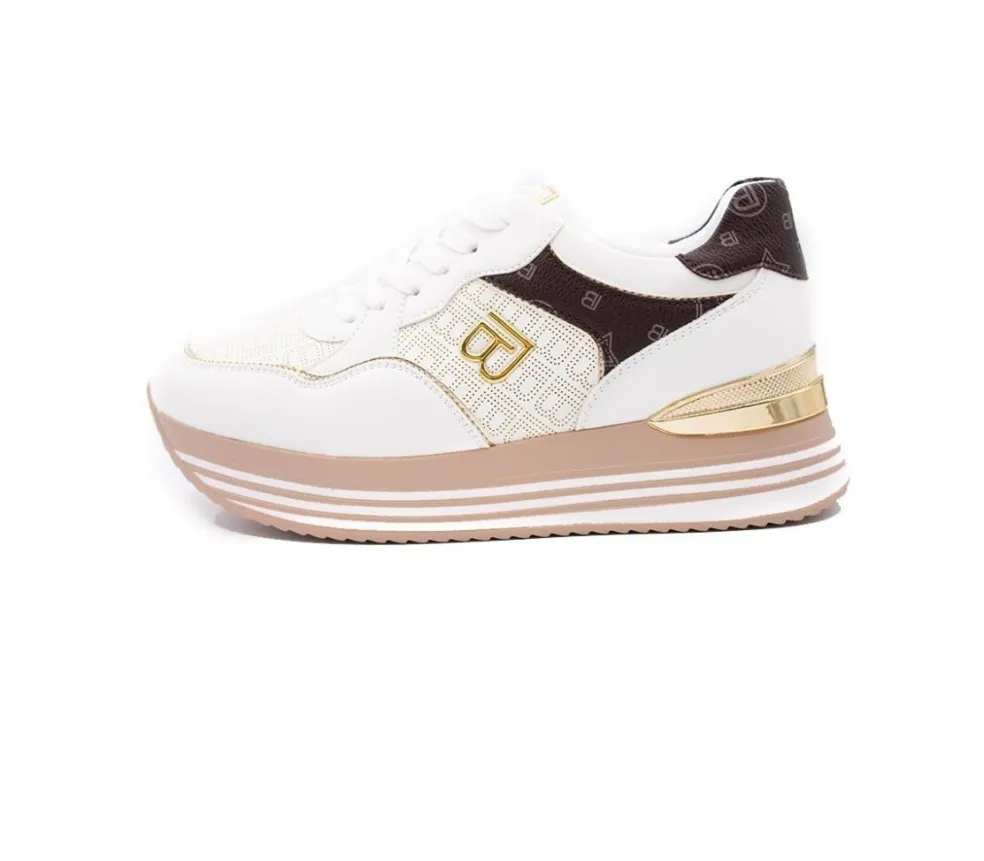 Sneakers donna “Laura Biagiotti” 8424 Collezione Primavera/Estate 2025 – Bianco multi