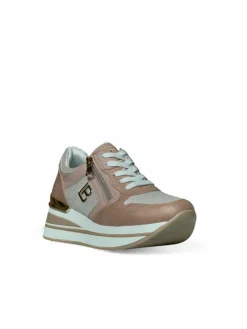 Sneakers donna “Laura Biagiotti” 8426 Collezione Primavera/Estate 2025 – Grigio perla/Cipria