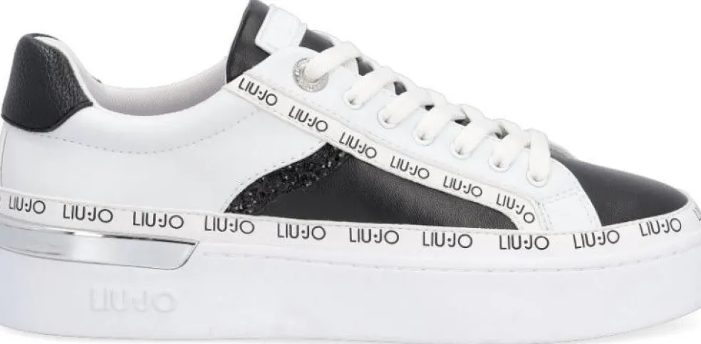 Sneakers donna “Liu Jo” Silvia 66 Collezione Autunno/Inverno 2024/2025 – Nero e Bianco