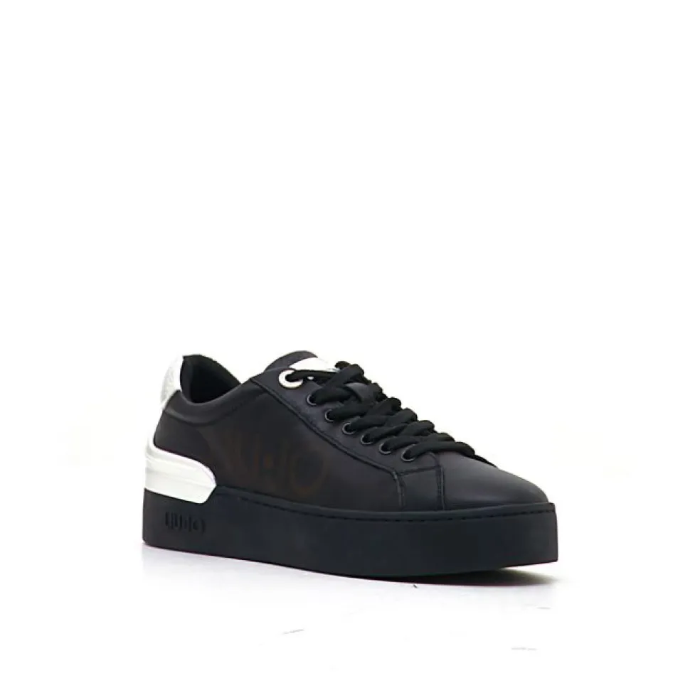 Sneakers donna “Liu Jo” Silvia 65 Collezione Autunno/Inverno 2024/2025 – Nero e Argento