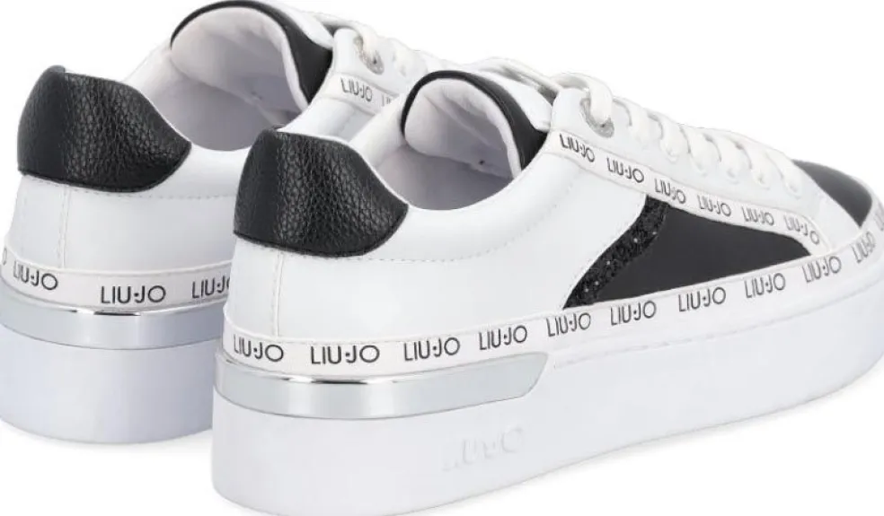 Sneakers donna “Liu Jo” Silvia 66 Collezione Autunno/Inverno 2024/2025 – Nero e Bianco