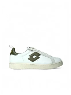 Sneakers donna “Lotto” 213494 5LQ Autograph W Collezione Primavera/Estate 2025 – Bianco e oliva