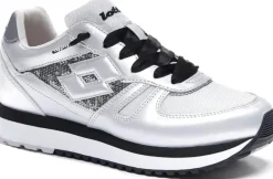 Sneakers donna “Lotto” 212422 5MX Tokyo Wedge Paillettes W Collezione Primavera/Estate 2025 – Grigio Silver