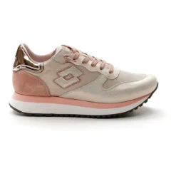 Sneakers donna “Lotto” 215087 6YA Wedge Metal W Collezione Primavera/Estate 2025 – Pesca e oro
