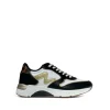 Sneakers donna “Manila Grace” MGRUN V.104 Collezione Autunno/Inverno 2024/2025 – Nero bianco oro e leopardo