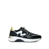 Sneakers donna “Manila Grace” MGRUN V.107 Collezione Autunno/Inverno 2024/2025 – Nero bianco e oro