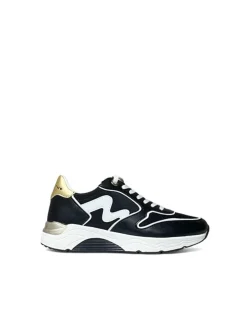 Sneakers donna “Manila Grace” MGRUN V.107 Collezione Autunno/Inverno 2024/2025 – Nero bianco e oro