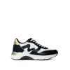 Sneakers donna “Manila Grace” MGRUN V.101 Collezione Autunno/Inverno 2024/2025 – Nero bianco e oro