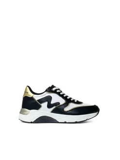 Sneakers donna “Manila Grace” MGRUN V.101 Collezione Autunno/Inverno 2024/2025 – Nero bianco e oro