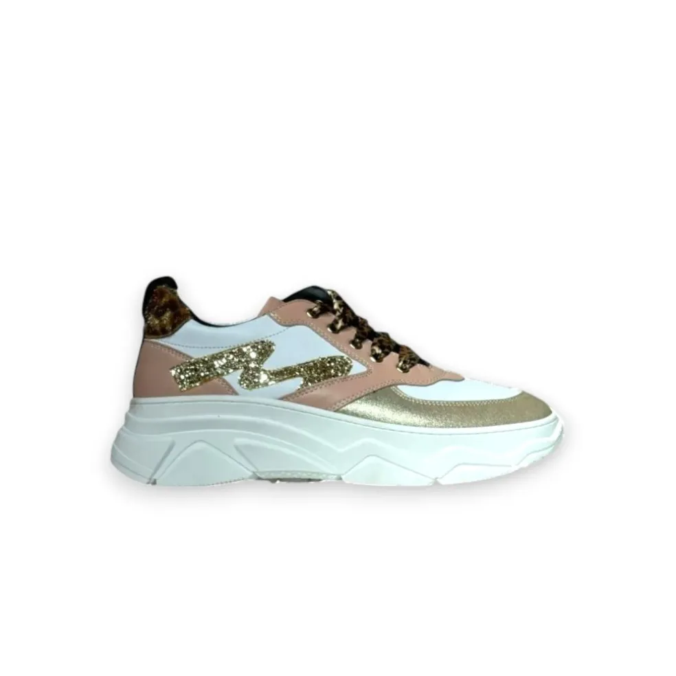 Sneakers donna “Manila Grace” 60047 Collezione Primavera/Estate 2025 – Bianco platino e rosa
