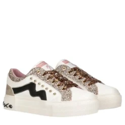 Sneakers donna “Manila Grace” 60175 Collezione Primavera/Estate 2025 – Bianco nero e platino